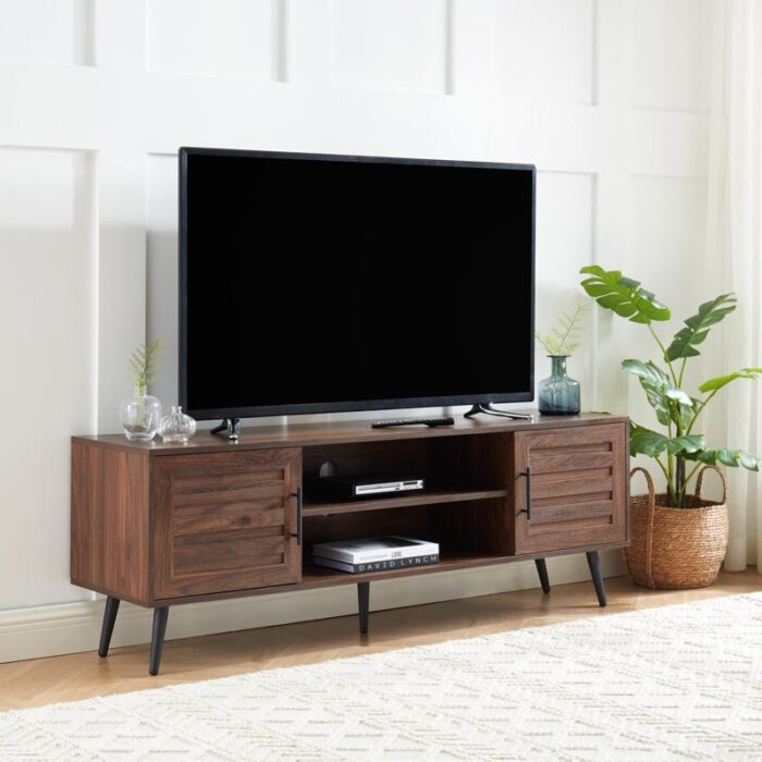 Mid-Century Modern TV Stand For TVs Up To 70" - 20.5'' H X 59'' W X 15.5'' D
