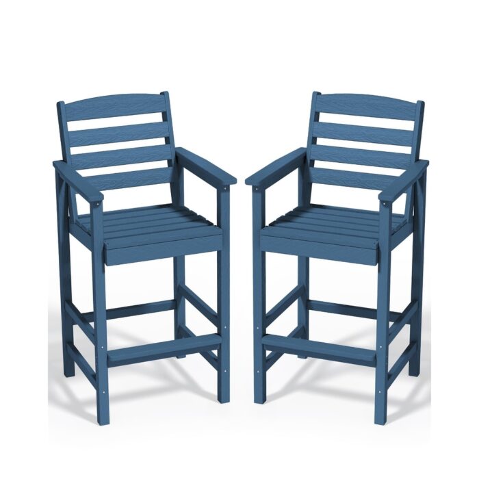 Plastic Tall adirondack Chair Set Of 2-Piece