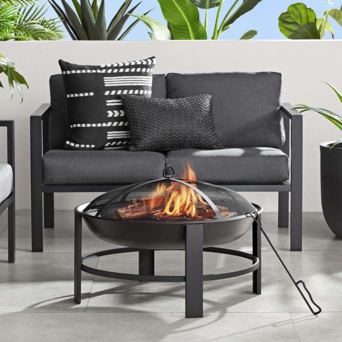 28" Round Wood Burning Fire Pit