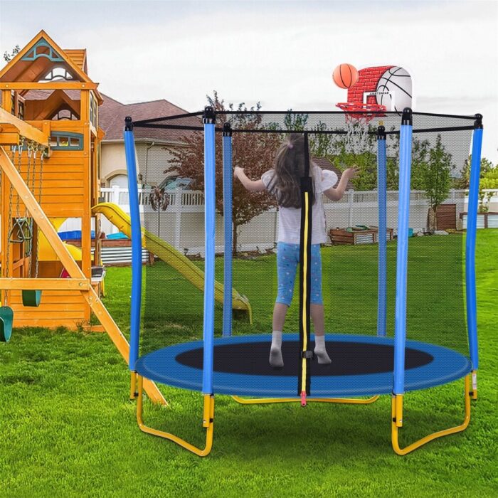 65" Outdoor & Indoor Mini Toddler Trampoline - Image 2