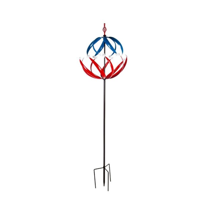 85"H Wind Spinner, Patriotic Stars
