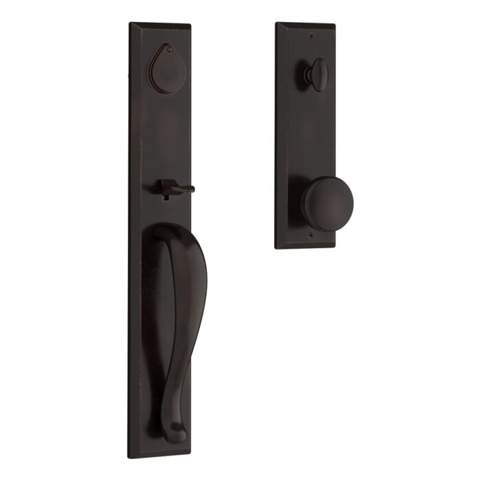 Baldwin Longview Full Plate Single Cylinder Keyed Entry Handleset with