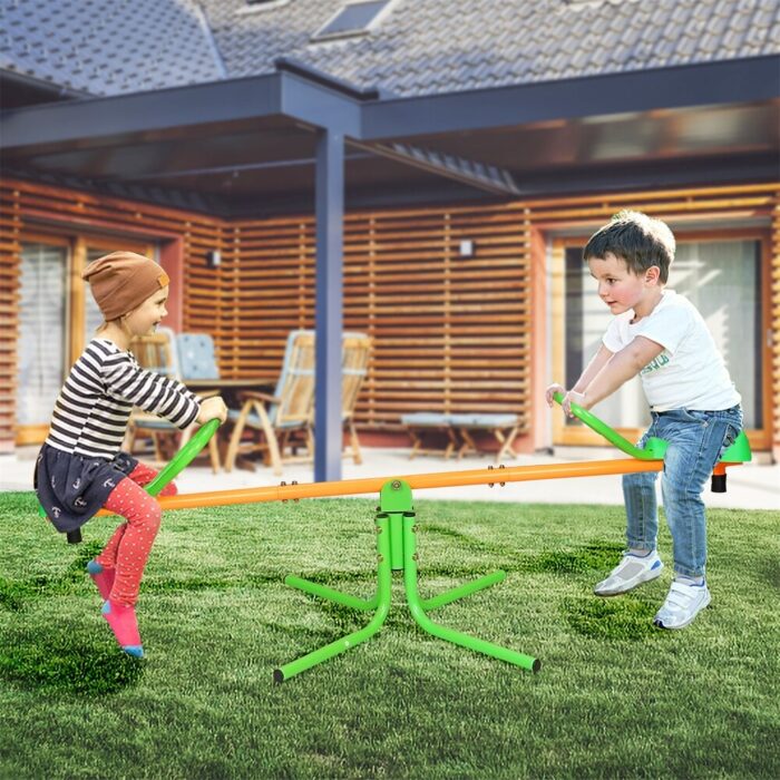 360 Degree Rotation Outdoor Kids Swivel Teeter Totter for Backyard