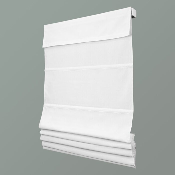 Lumi Cordless Roman Shade White Blackout/ Light Filtering - Image 2