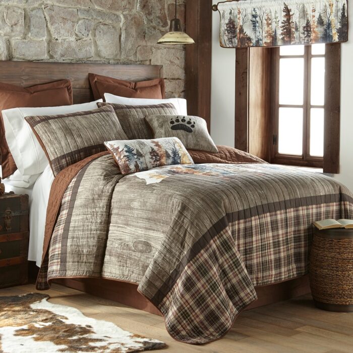 Donna Sharp Bear Mirage Cotton Quilted Bedding Collection - Image 2