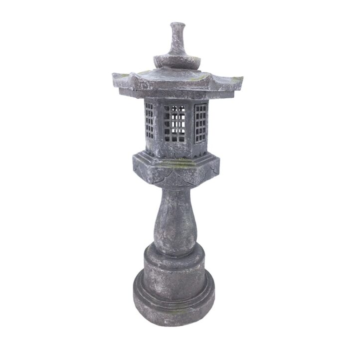 38In Grey Stone Pagoda Lantern - Image 2