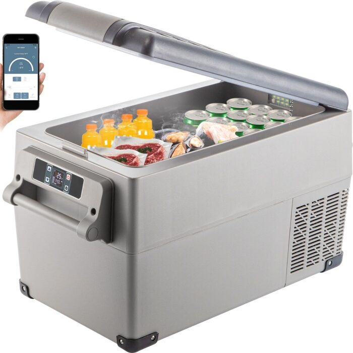 VEVOR Portable Refrigerator 12 Volt Refrigerator App Control(-4℉~68℉) Car Refrigerator Dual Zone