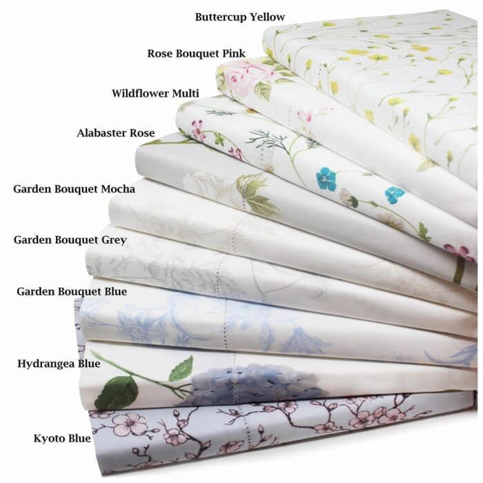 Printed Floral Design Cotton Collection Sheet Set and Pillowcases - Image 2