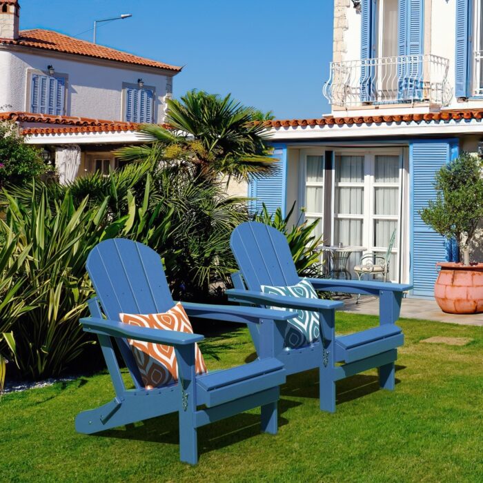 Poly Outdoor Adirondack Chair - Foldable All Weather - Image 2