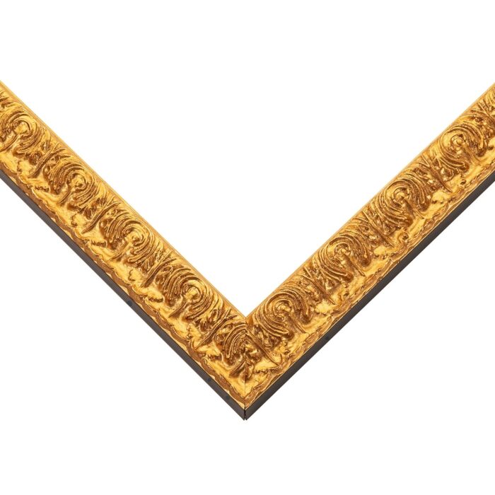 24x36 Frame Gold Real Wood Picture Frame Width 1 inches | Interior