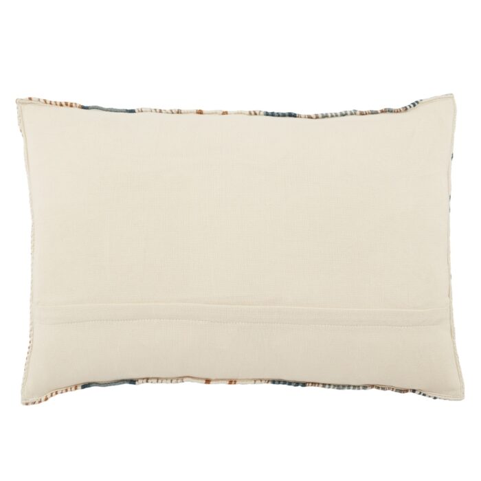 Rautha Geometric Blue/ Gold Indoor/ Outdoor Lumbar Pillow - Image 2