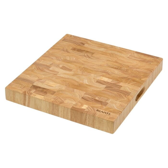 Ruvati 17 in. Grain French Oak Butcher Block Solid Wood Large Cutting Board - Image 2