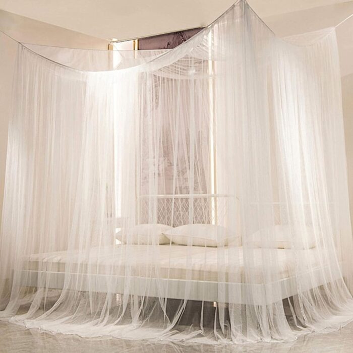 4 Corner Post Bed Canopy for Full/Queen/King Size Bed - Image 2