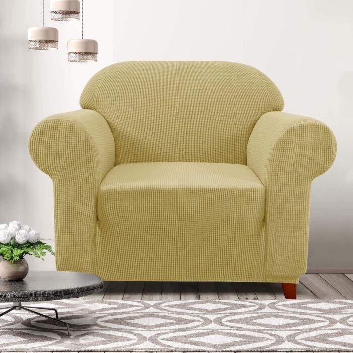 Checks Stretch Sofa Cover - Image 2
