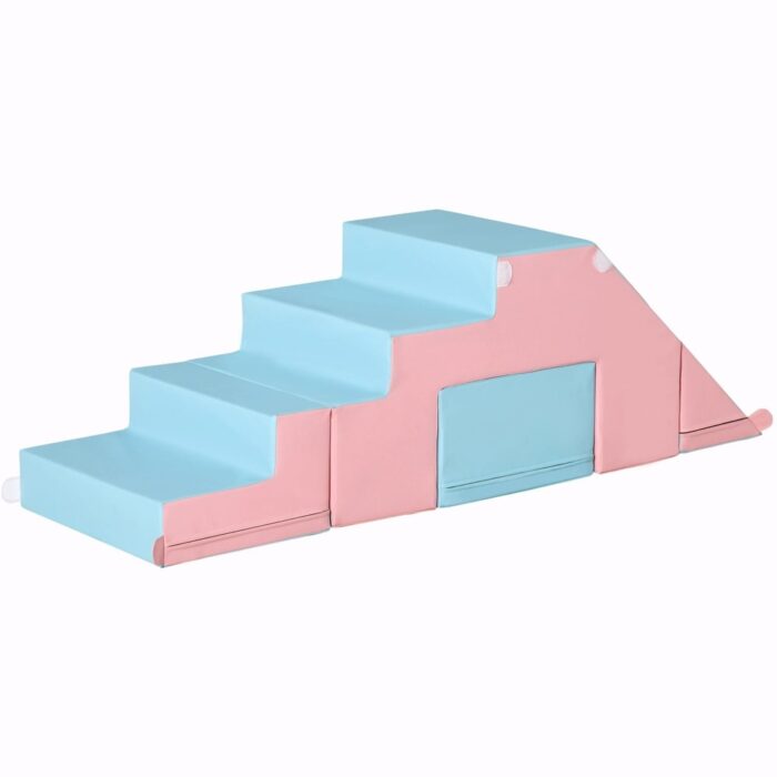 Soft Foam Climbing Set for Toddlers and Kids, Easy-to-Clean 2-Piece Play Set