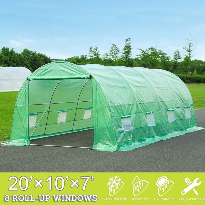 20' x 10' x 7' Greenhouse Large Gardening Plant Hot House - 10 X 20