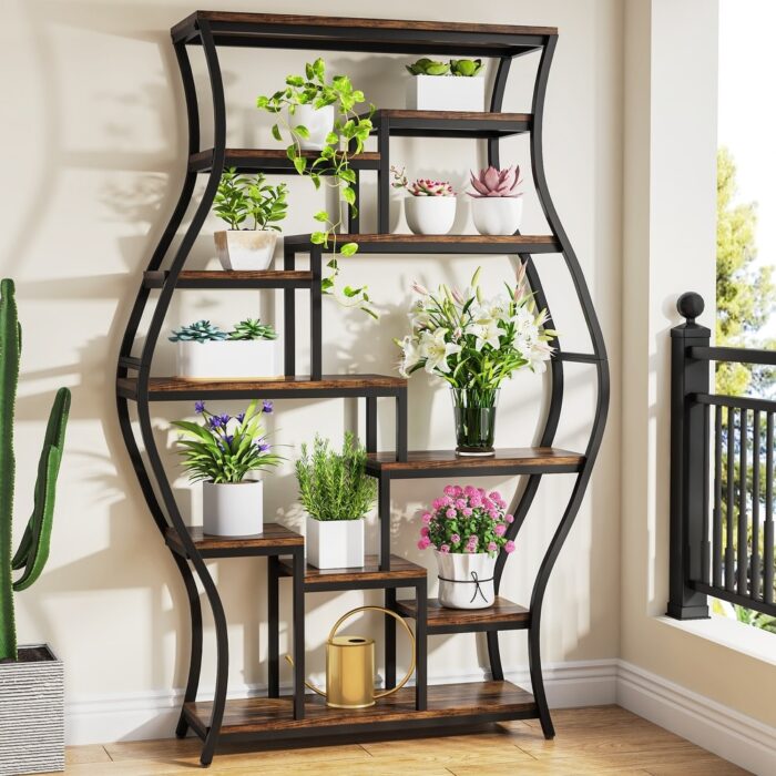 70.9 Inch Tall Plant Stand Staggered Flower Plant Stand