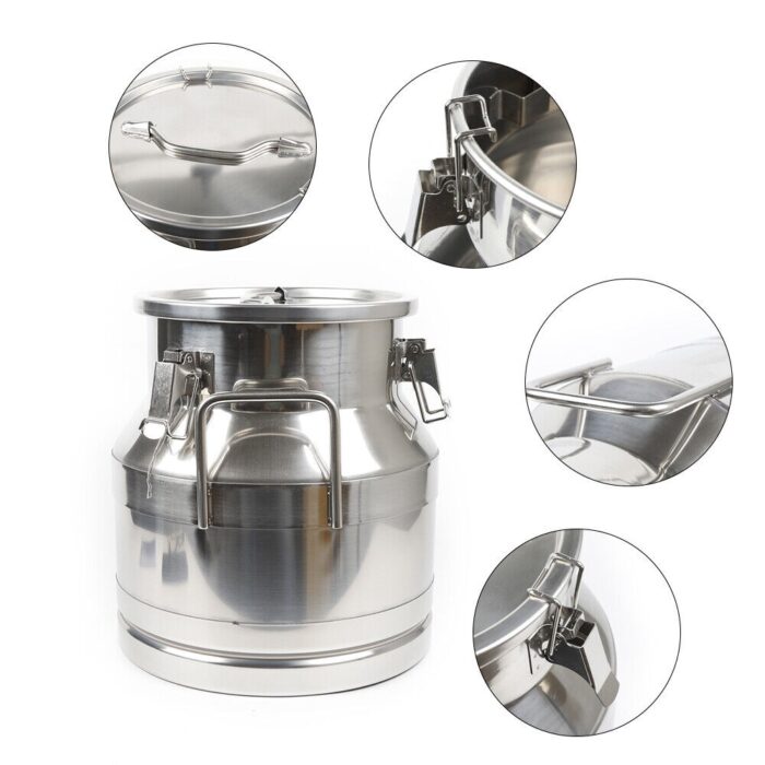 Stainless Steel Milk Can Bucket with Sealed Lid