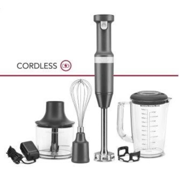 KitchenAid Speed Cordless Hand Blender - Charcoal Grey - Image 2