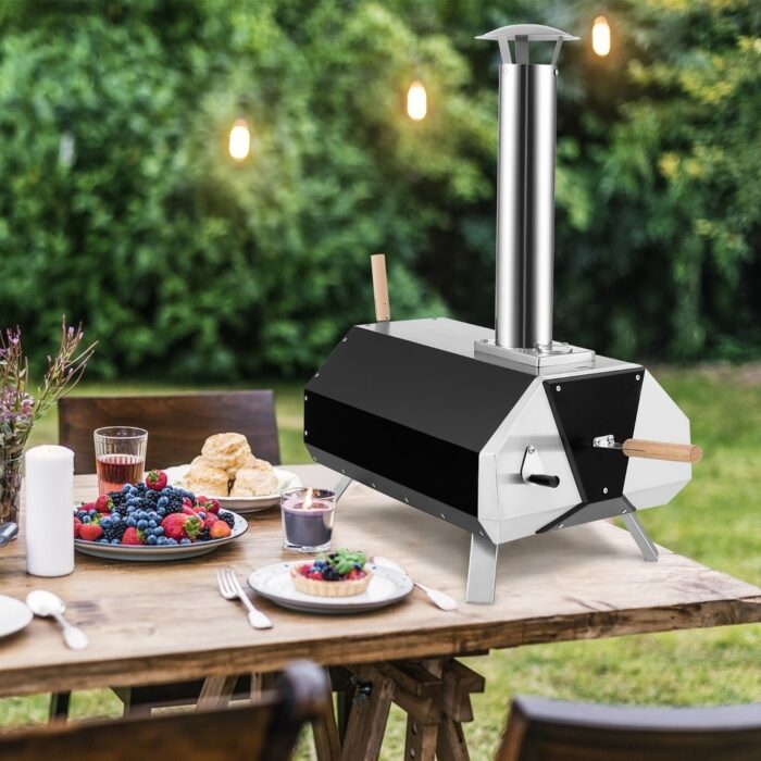 Costway Outdoor Pizza Oven Machine 12'' Pizza Grill - 34'' x 15'' x 33'' (L x W x H) - Image 2