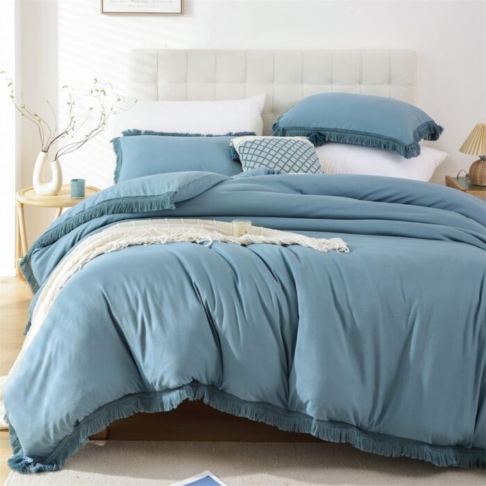 Tassel Boho Bohemian Comforter Set 3Pcs - Image 2