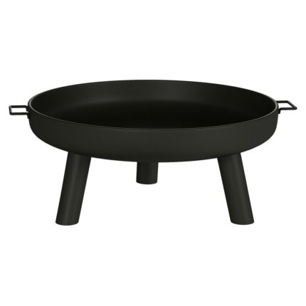 Pure Garden Black Steel 27.5" Wood Burning Outdoor Fire Pit - 27.55 x 27.55 x 13.5 - Image 2