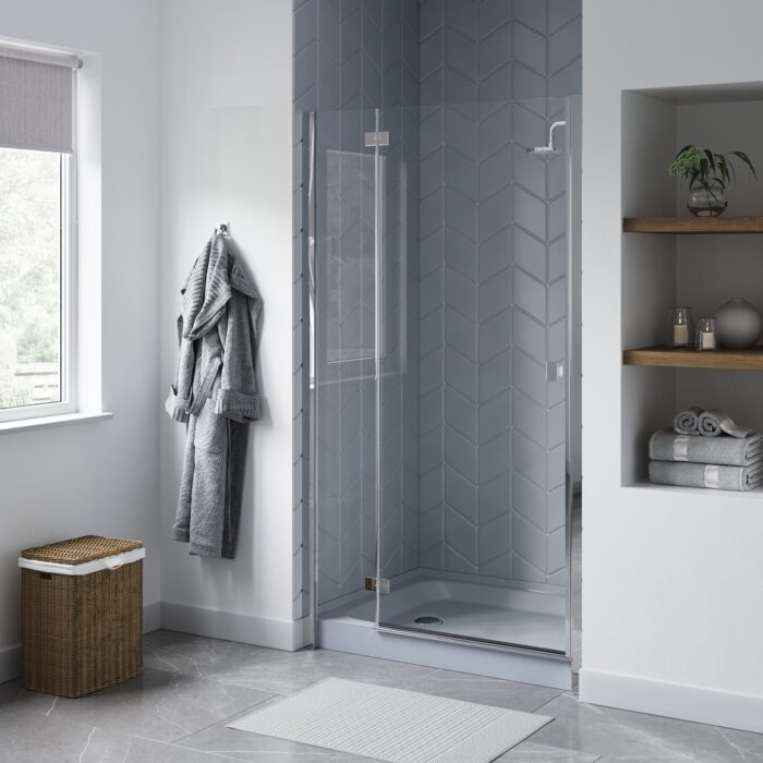 Voltaire 48 x 36 Single-Threshold, Left Drain, Shower Base, Grey