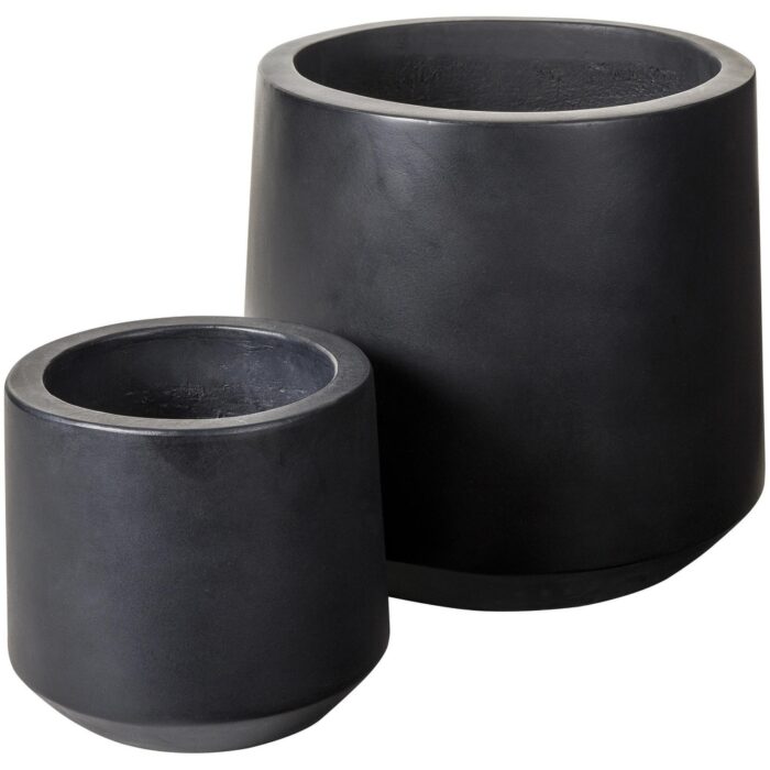 Katjay Concrete Planter Set - 13"H x 11"W x 11"D, 10"H x 8"W x 8"D - Image 2