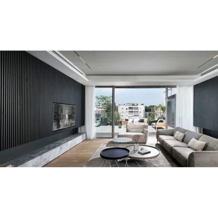 93 in. x 6 in x 0.8 in. Solid Wood Wall Siding Board (Set of 3pc) - 3pc+1pc EndTrim - Image 2
