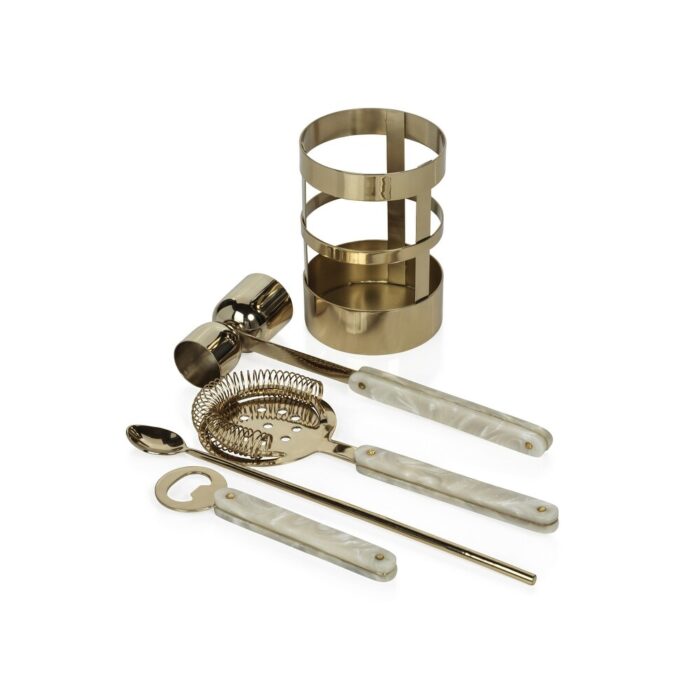 Islington 5-Piece Bar Tool Set - 3.5" x 3.5" x 10" - Image 2