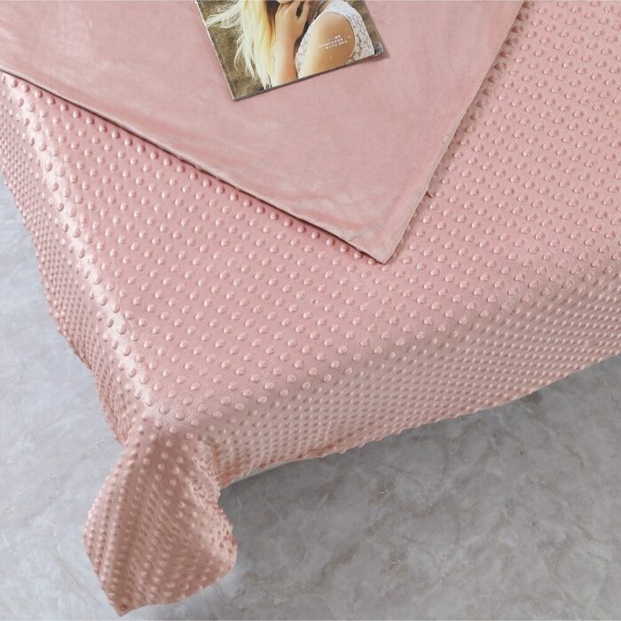 Naliah Weighted Blanket with Dot Velvet Cover - Image 2