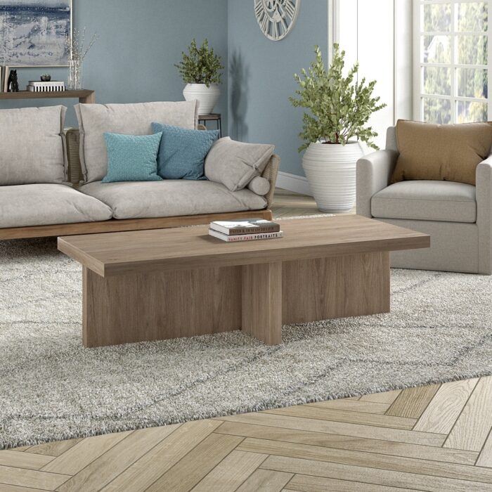 Elna 54" Wide Rectangular Coffee Table - 54" Wide