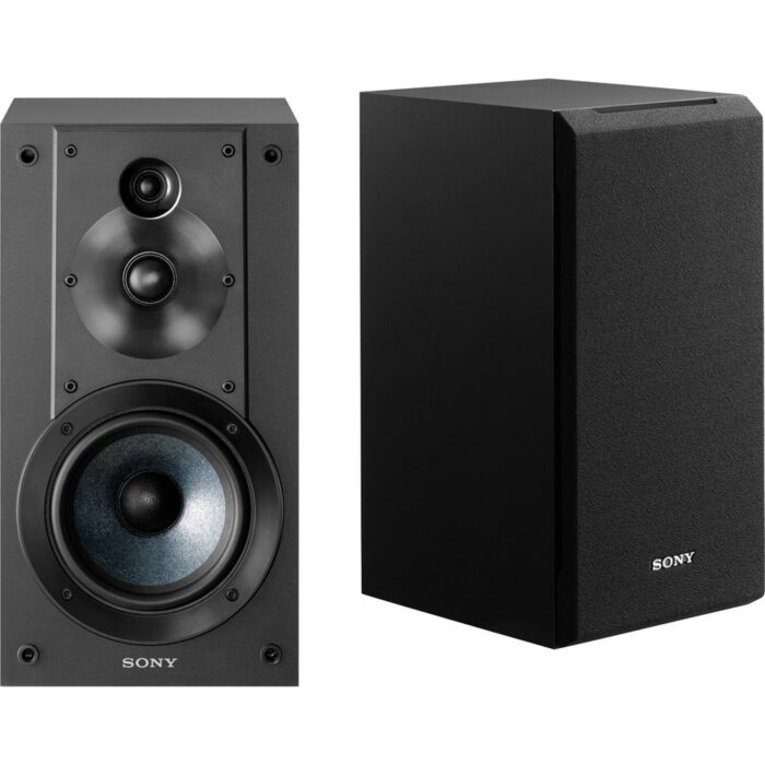 Sony 3-Way Bass Reflex Stereo Bookshelf Speakers with Warranty Bundle - Image 2