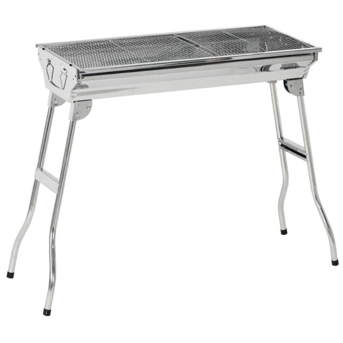 Portable Charcoal Grill Stainless Steel Folding Outdoor BBQ Grill Modern BBQ Tool Sets for Travel - Image 2