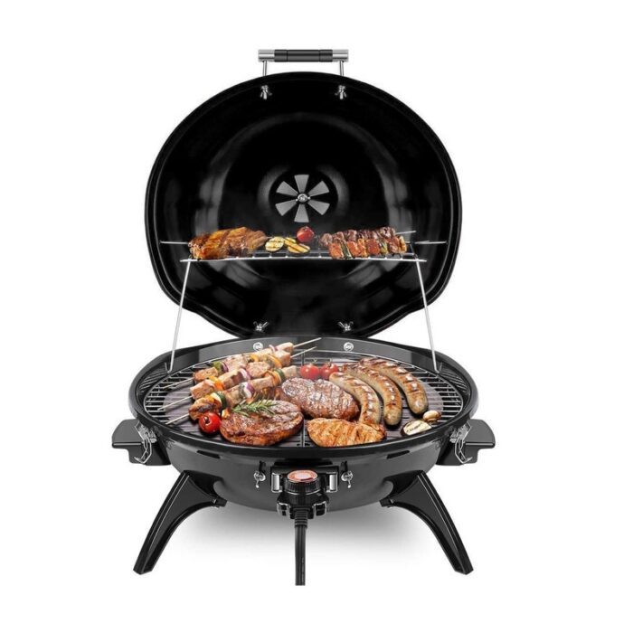 Elexnux Portable Metal Electric BBQ Grill with Removable Stand for Indoor & Outdoor Use - Image 2