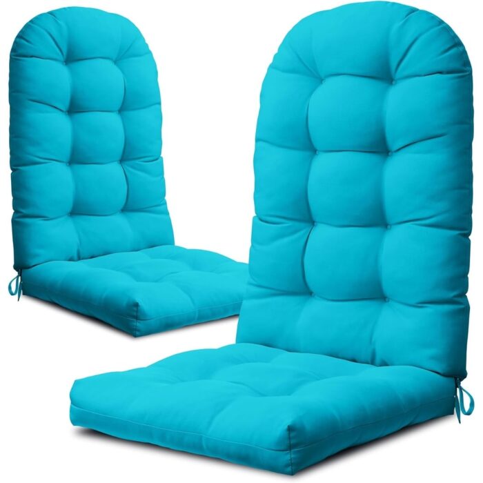 WINSOON 49x20x5 Inch Adirondack Chair Cushion Set of 2, Thickened and High Back Chair Cushion
