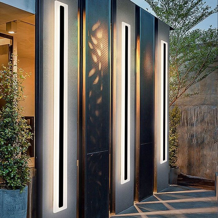 Outdoor Waterproof Long Strip LED Hardwired Wall Sconce - Image 2