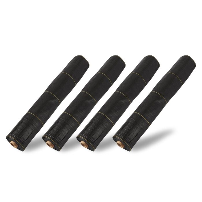 DeWitt Sunbelt 4x300' Woven Weed Barrier Landscape Fabric Ground Cover (4 Pack) - 0.469