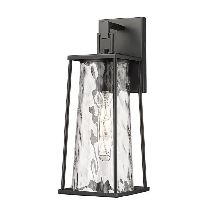 Millennium Lighting Dutton 1 Light Outdoor Wall Sconce in Powder Coat Black - Image 2