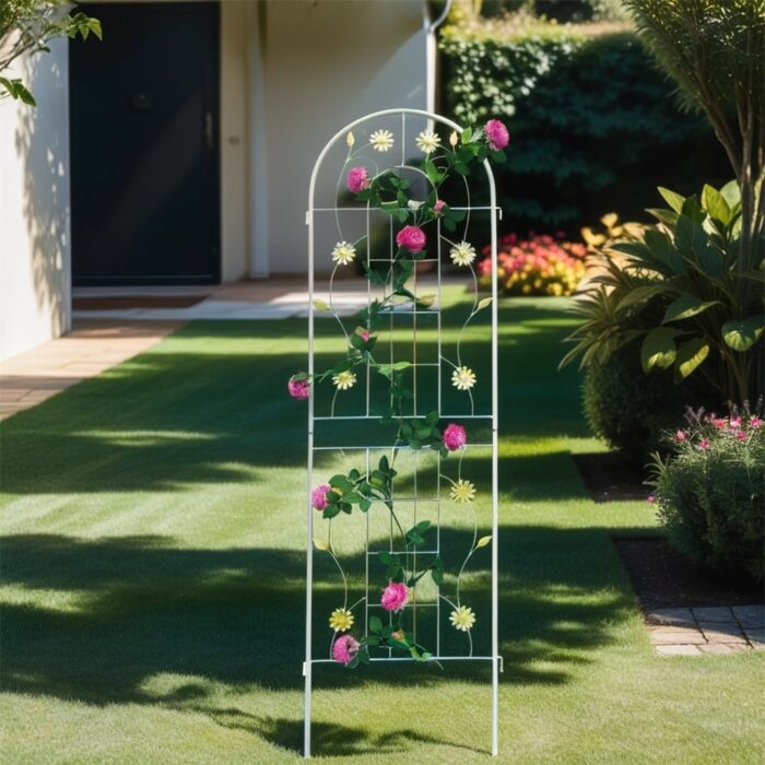 4 Pcs Rustproof Metal Garden Trellis for Climbing Plants