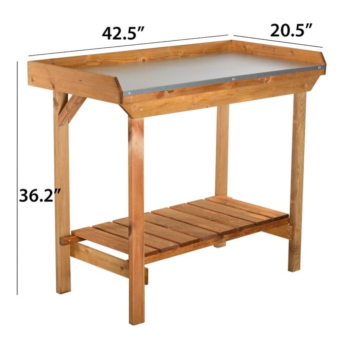 Gardener's Tables with Tin Surface - Image 2