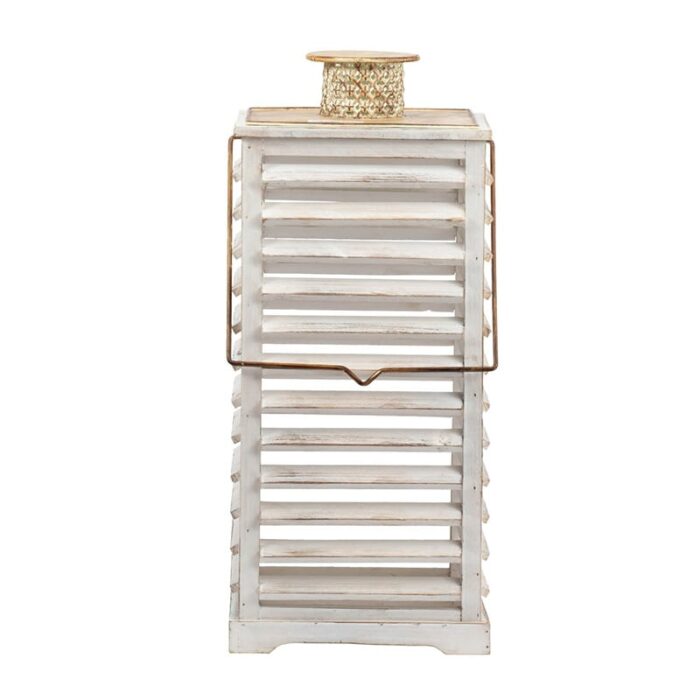 A&B Home Hesper White Hanging Garden Lanterns (Set of 2) - Image 2