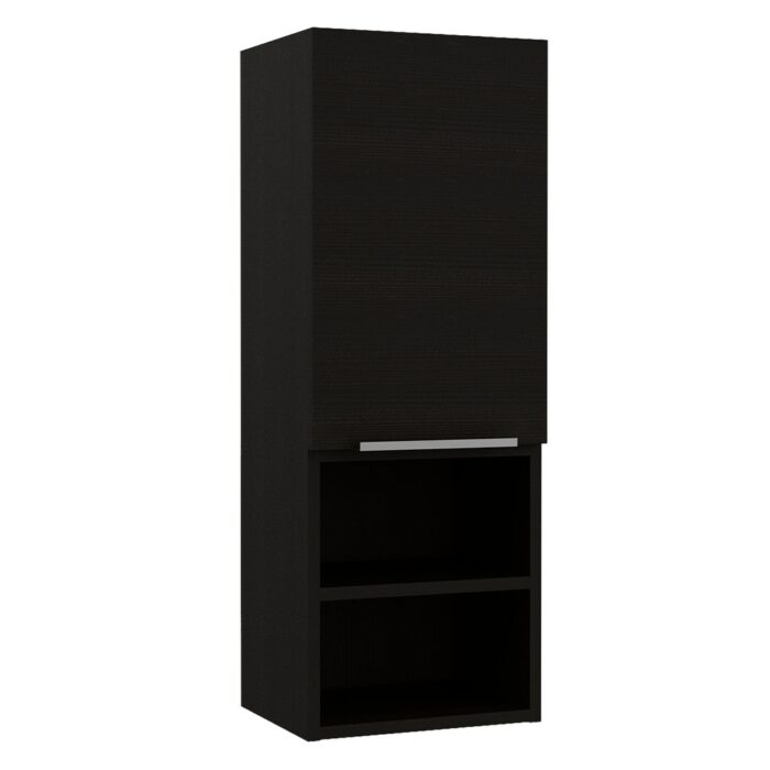 TUHOME Mila Wall-Mounted Bathroom Medicine Cabinet with Open & Closed Storage - Image 2