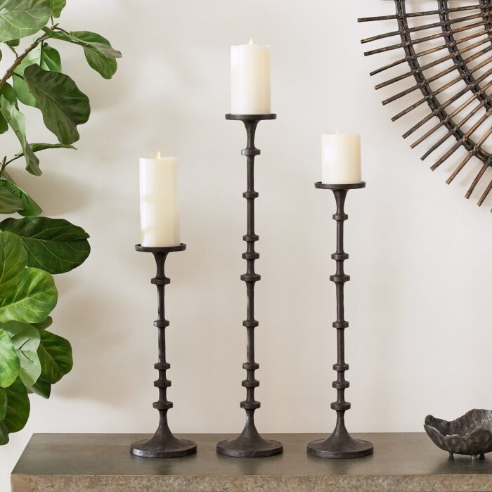 Abacus Candle Stands, Set Of 3 - N/A - Image 2