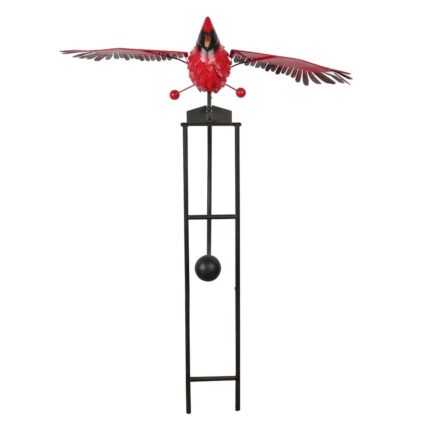 Metal Rocking Cardinal Stake
