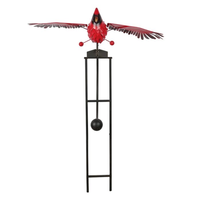 Metal Rocking Cardinal Stake