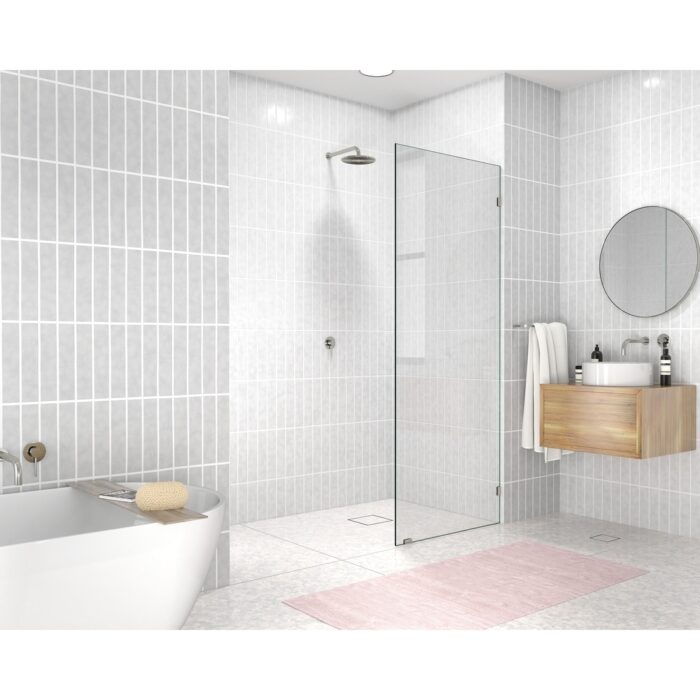 Glass Warehouse 78" x 27.5" Frameless Shower Door - Single Fixed Panel