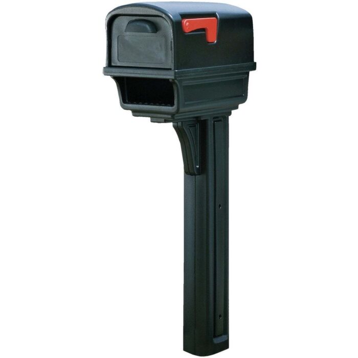 Gibraltar Gentry Black Mailbox & Post - 1 Each