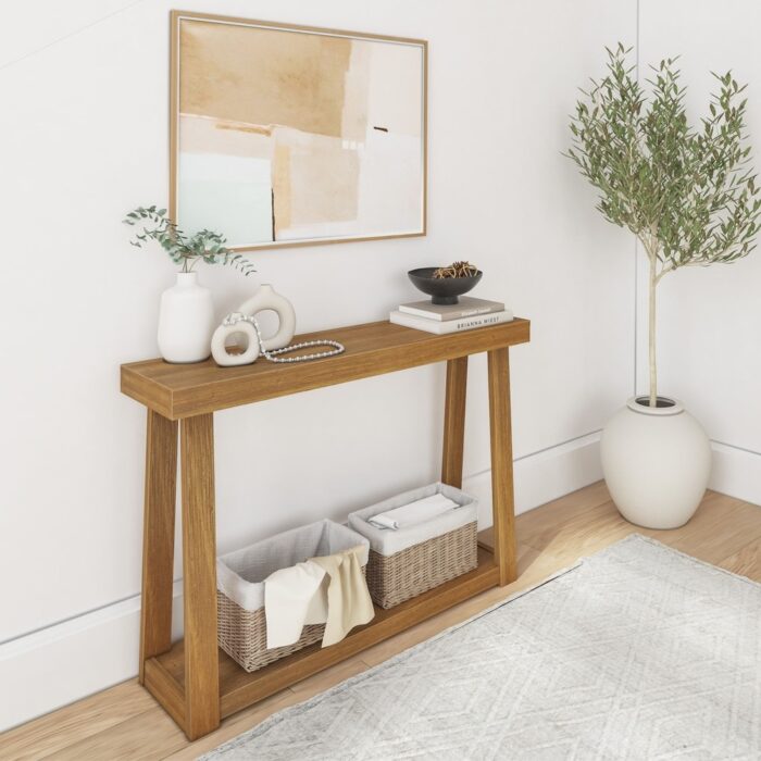 Plank and Beam Classic Console Table with Shelf - 46"