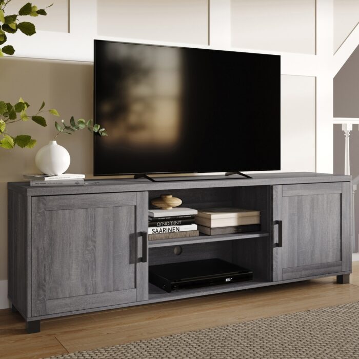 CorLiving TV Stand with Doors, TVs up to 85" - Image 2